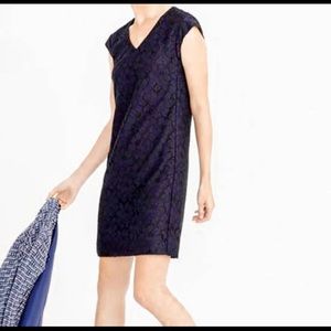 Jcrew black and blue lace dress